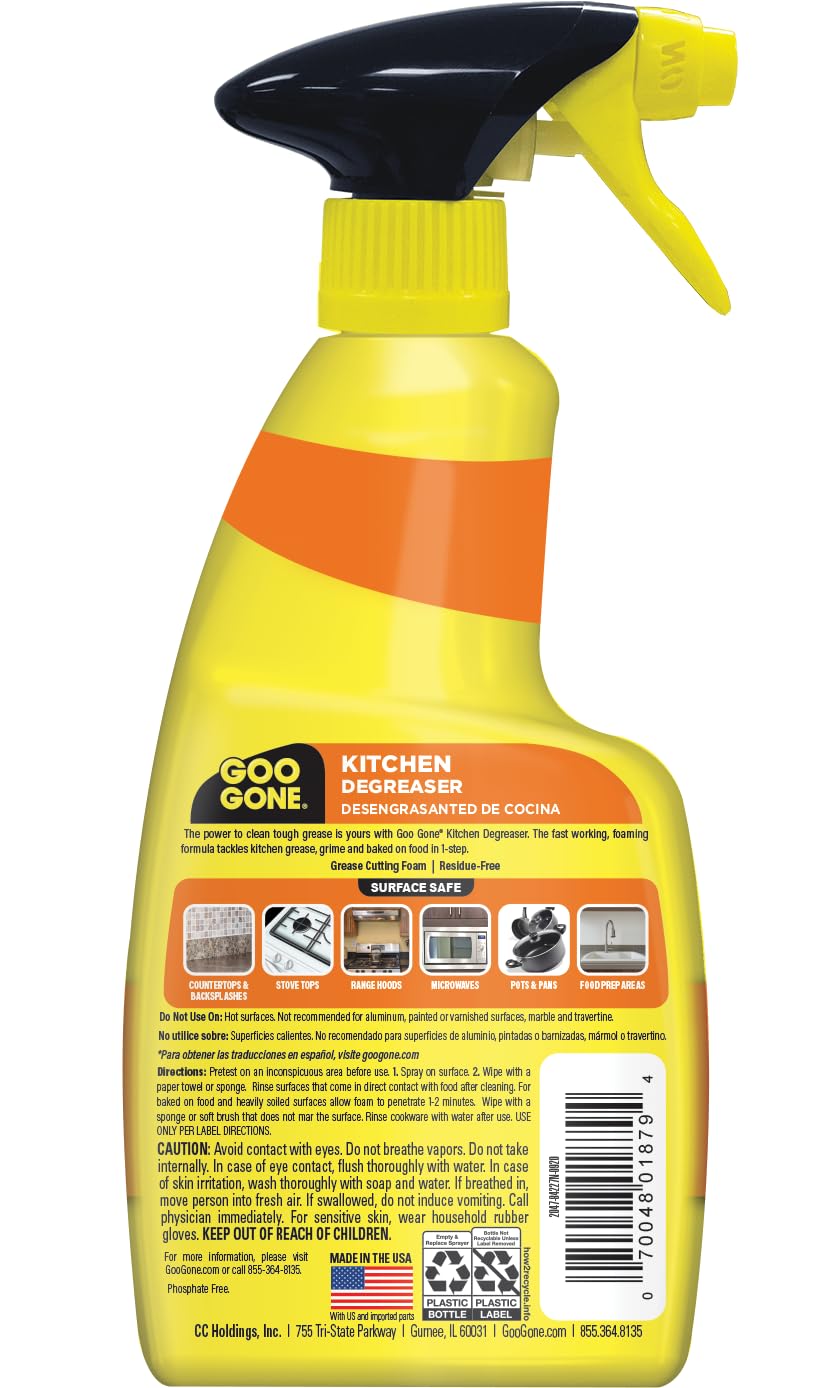 Goo Gone Kitchen Grease Cleaner, 14 Ounce