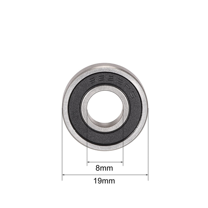 S698-2RS Stainless Steel Ball Bearing 8mmx19mmx6mm Double Sealed Bearings 4 Pcs