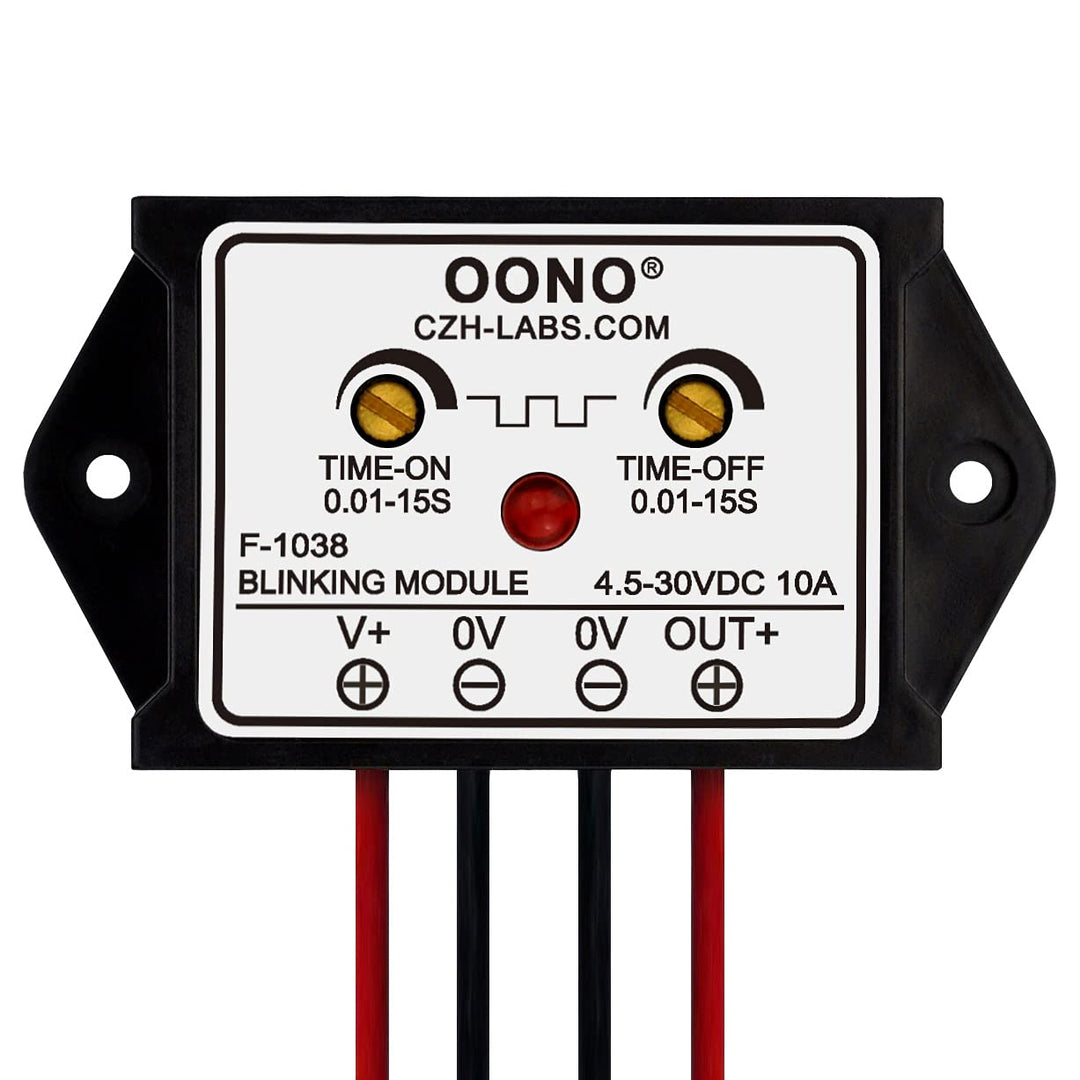 DC 4.5-30V 10Amp Blinking Flasher Module, Normally Open