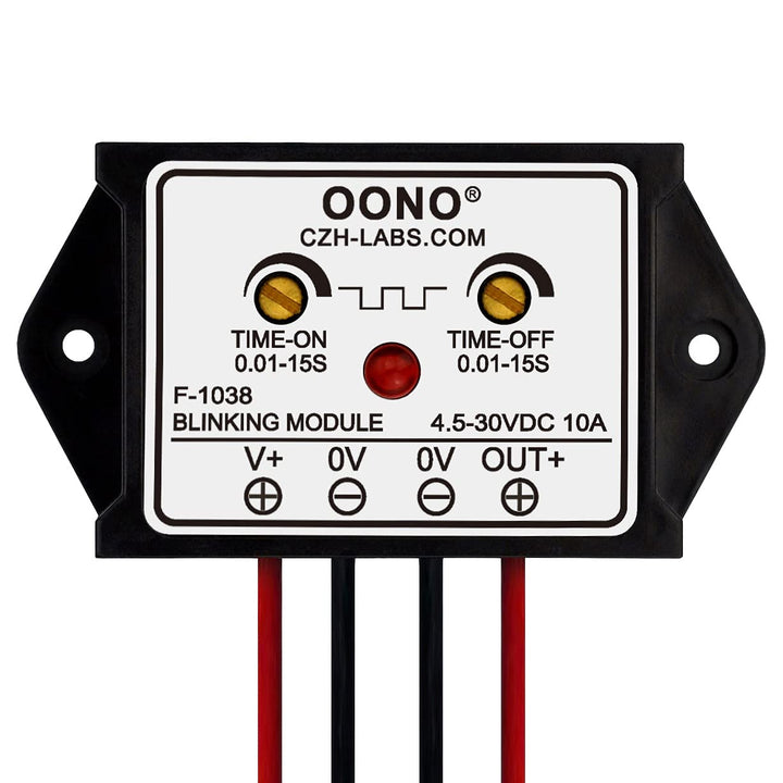 DC 4.5-30V 10Amp Blinking Flasher Module, Normally Open