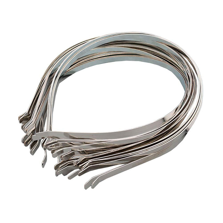15 Pcs 5mm Smooth Metal Headbands Frames Blank Tiara Base Hairband Head Bands for DIY Crafts