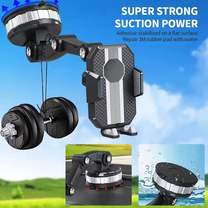 HIYITKS Car Phone Holder Mount, Suction Cup Cell Phone 