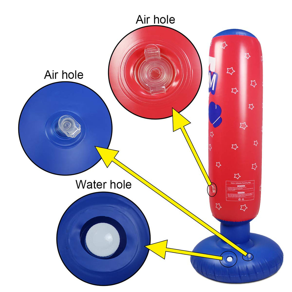 SUNSHINEMALL Inflatable Kids Punching Bag,Free Standing