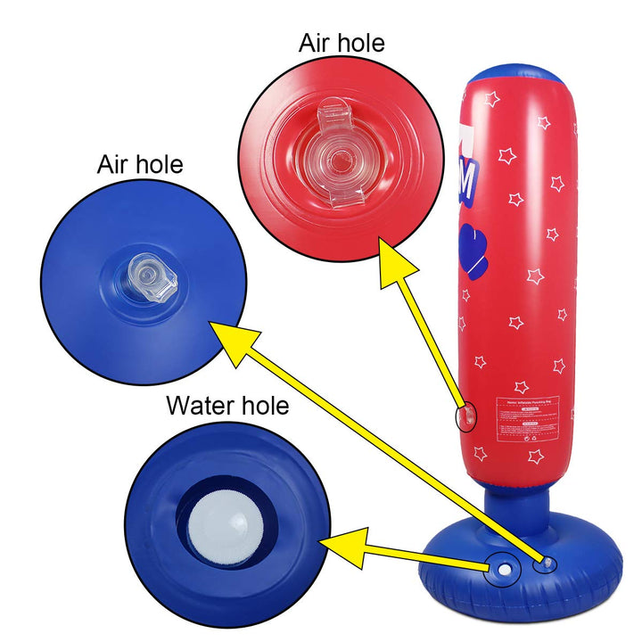 SUNSHINEMALL Inflatable Kids Punching Bag,Free Standing