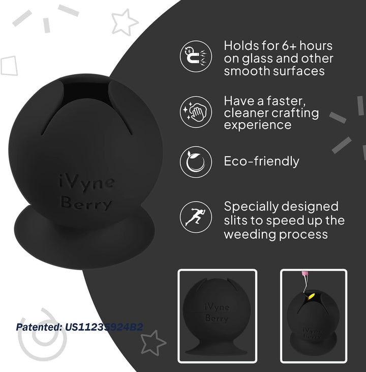 Berry Suctioned Vinyl Weeding Scrap Collector &amp; Holder for Weeding Tools for Vinyl - Red