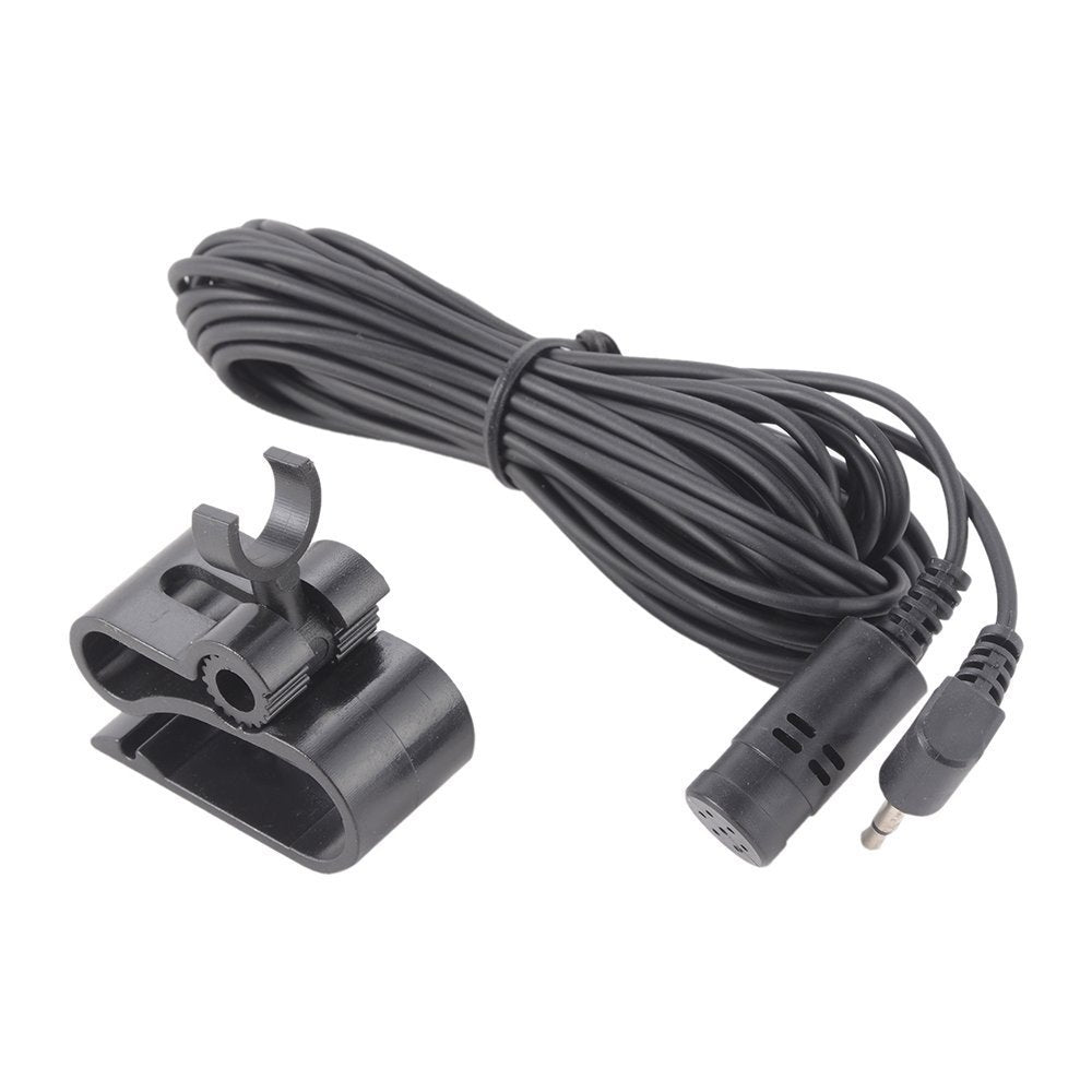 Universal for Pioneer Replacement Bluetooth Microphone Mic 2.5mm Jack Long Cable Assembly For All Pioneer Bluetooth Enabled Car Stereo CD DVD Player Radio Navigation BT with Clip Mount