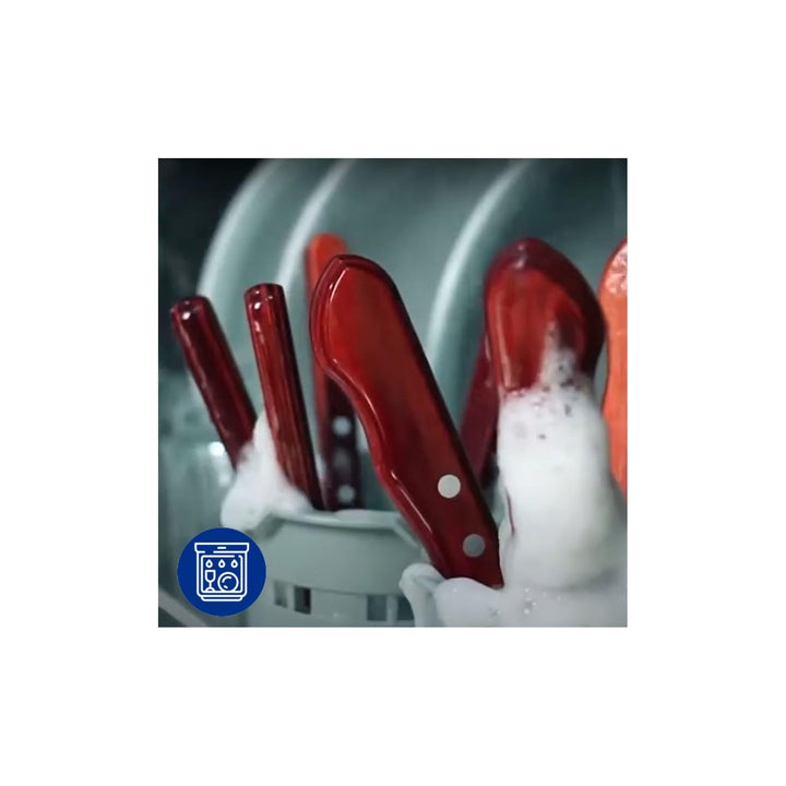 Knives Set, Stainless Steel, Red, 30 x 30 x 30 cm