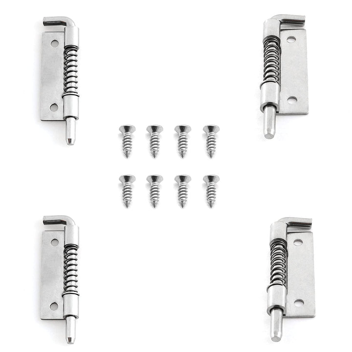 4Pcs M5 Spring Loaded Barrel Bolt Latch Length Sliding Bolt Carbon Steel 2L+2R