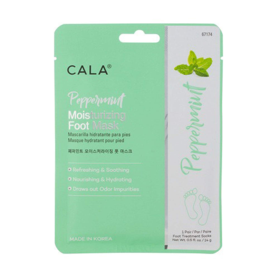 Peppermint moisturizing foot masks 3 count, 3 Count
