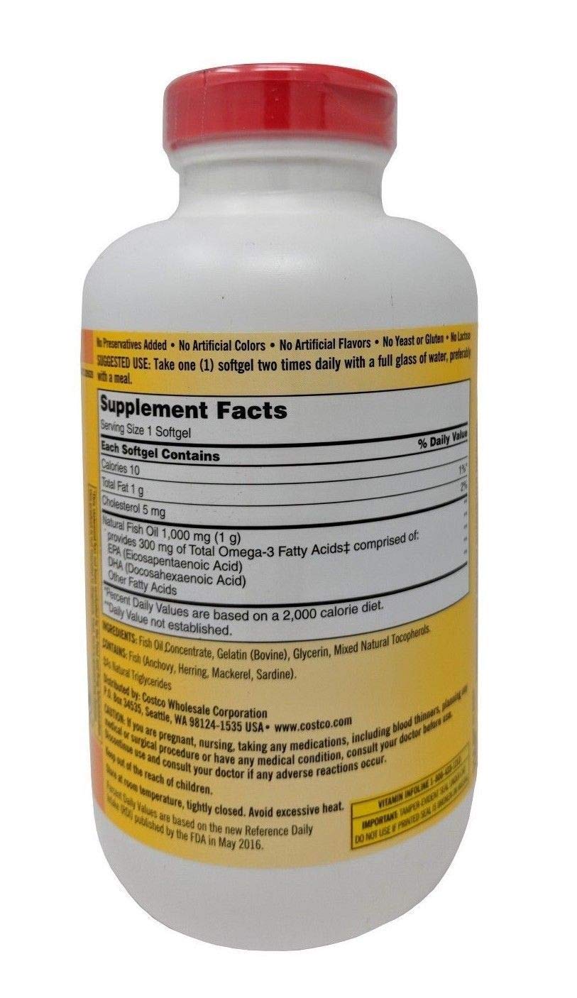 Kirkland Signature Fish Oil Concentrate with Omega-3 Fa