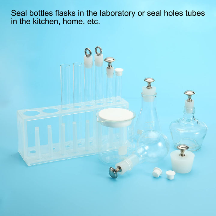 MECCANIXITY Silicone Rubber Hole Plug White Soft Flexib