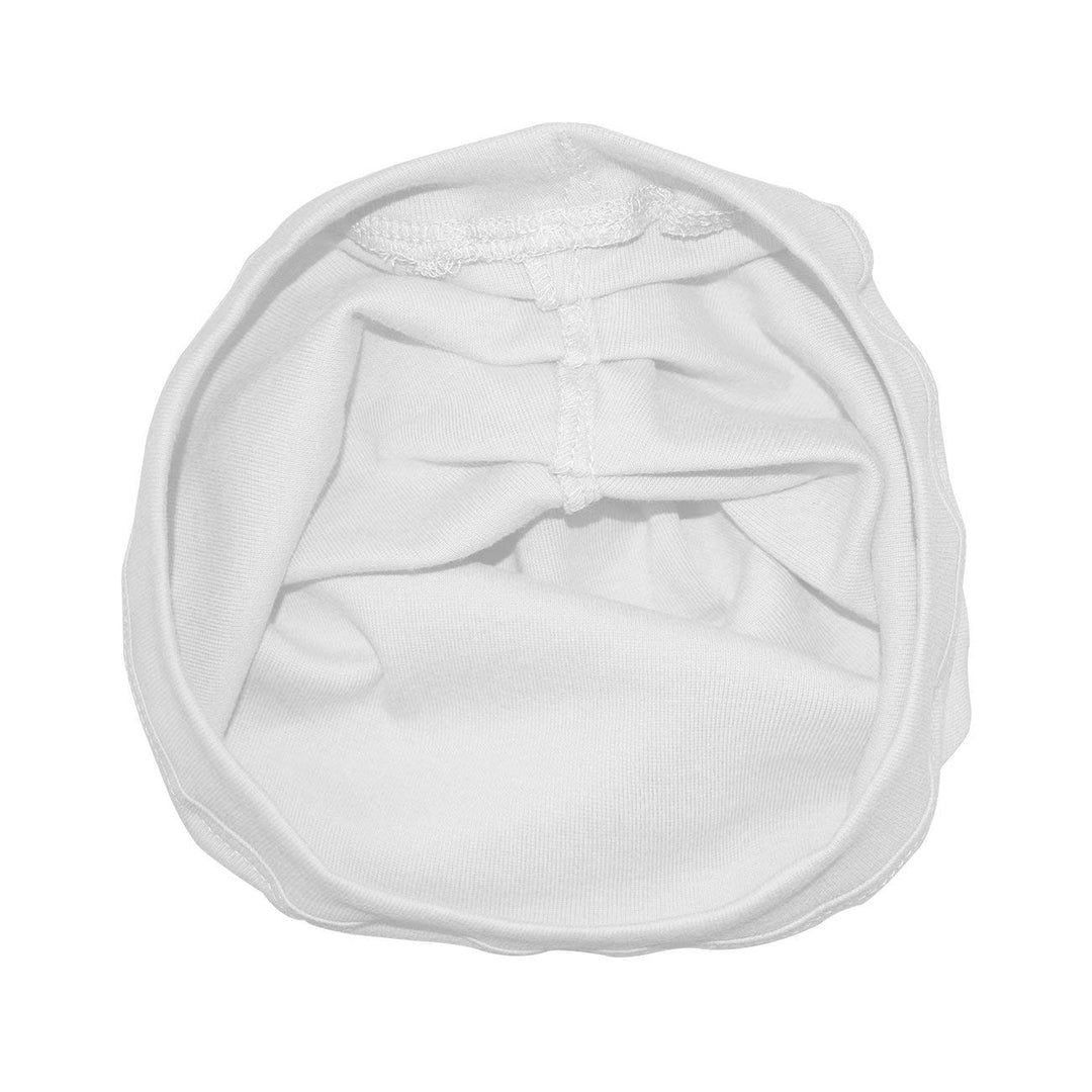 Stretch Terry Cloth Turban, Soft, Stretch Terry Fabric, Fun, Modern Turban Style, For Hair Loss Due to Chemotherapy, Alopecia, Keeps Head Warm, Not Bulky or Heavy, White