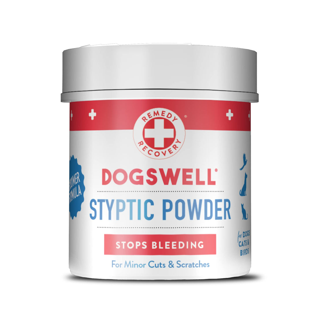 DOGSWELL Remedy Recovery Styptic Blood Stopper Powder for Dogs &amp; Cats 1.5 oz. Container