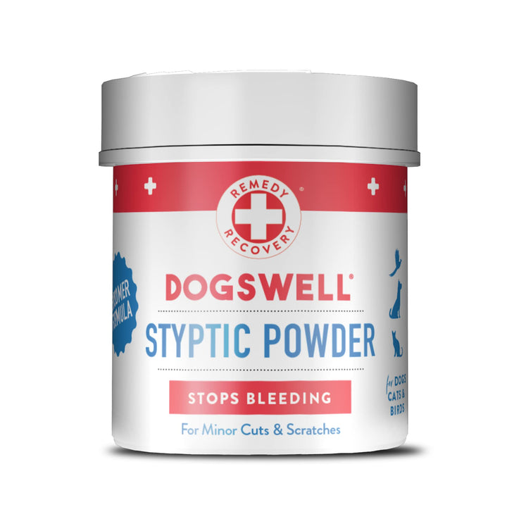 DOGSWELL Remedy Recovery Styptic Blood Stopper Powder for Dogs &amp; Cats 1.5 oz. Container