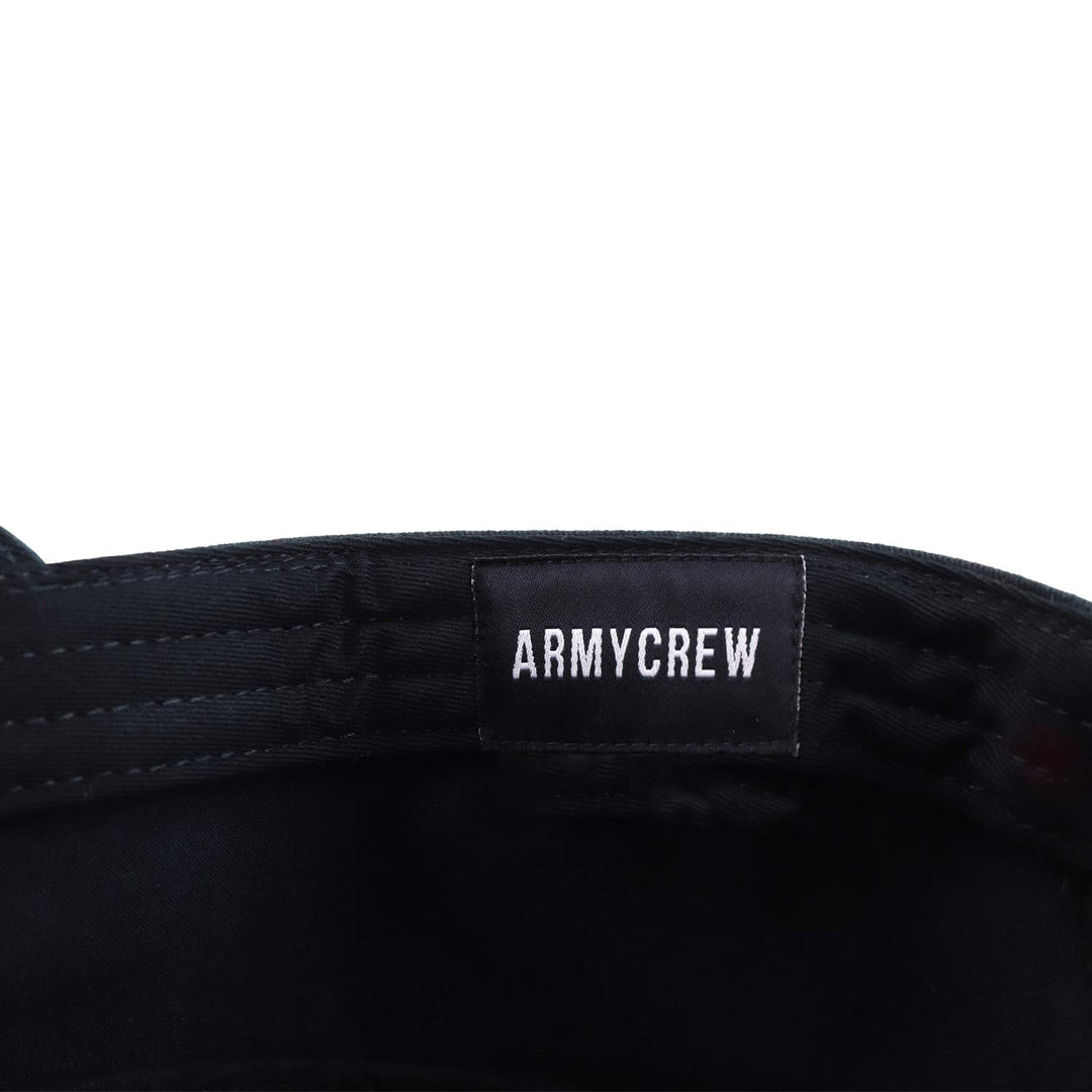 Oversized Big 2XL Flat Top Army Style Cotton Military Cap - Black - 2XL