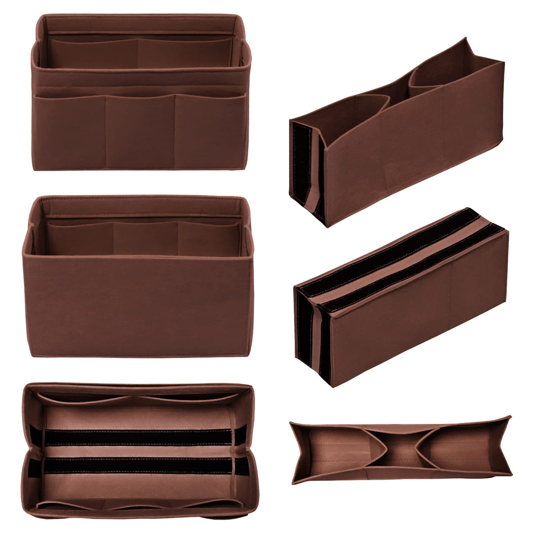 DailyPlus Purse Organizer Insert Felt Bag Organizer Han