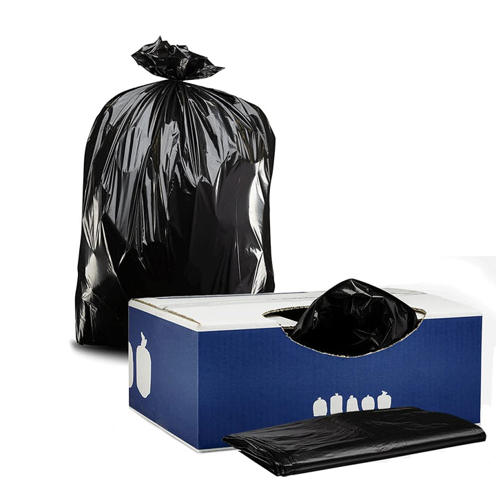 Black 25-30 Gallon Trash Bags 30 x 36 100/Cas