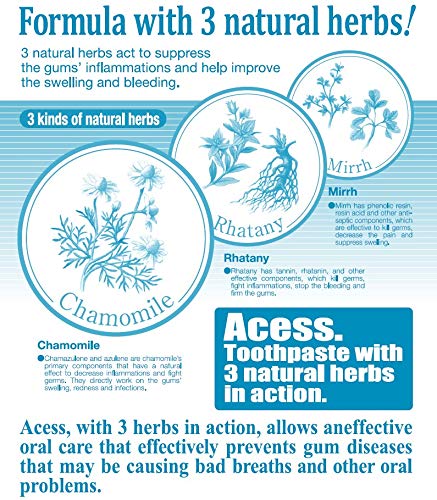 Access Herbal Extract Toothpaste, Mint, 4.2 Ounce