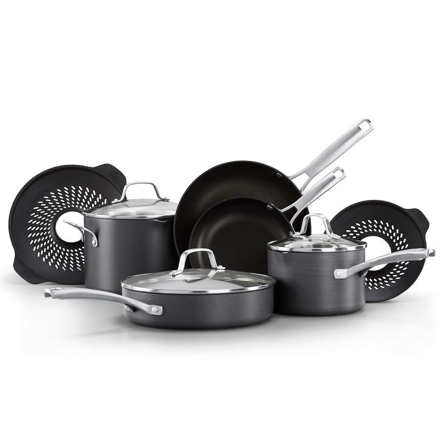 Calphalon 10-Piece Pots and Pans Set, Nonstick Kitchen 