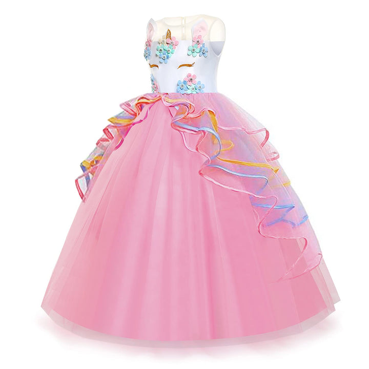 Chektin Unicorn Dress for Girls Unicorn Costume Pageant