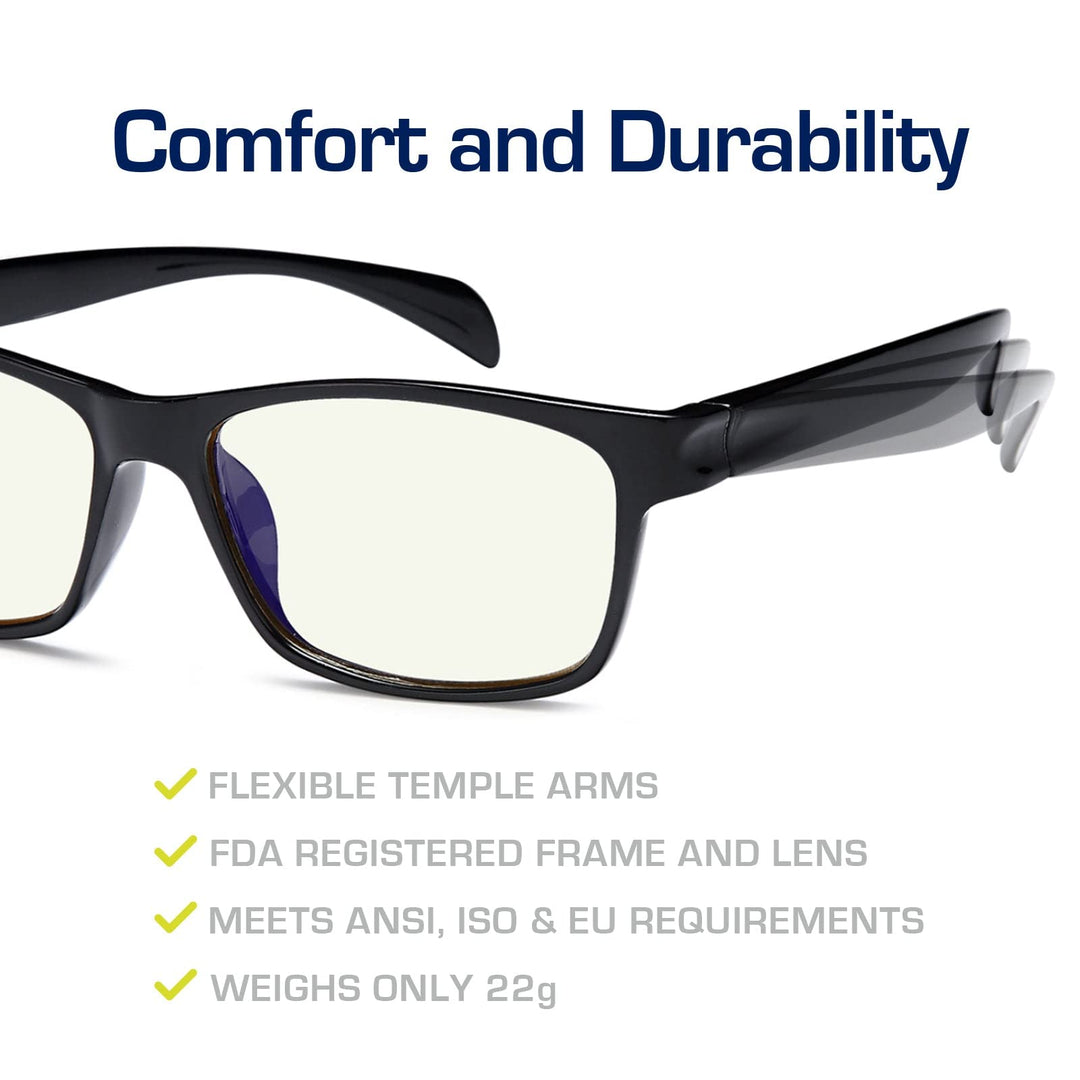 Non-Polarized UV Glare Protection Amber Tinted Reading Glasses (43230-11185|53)