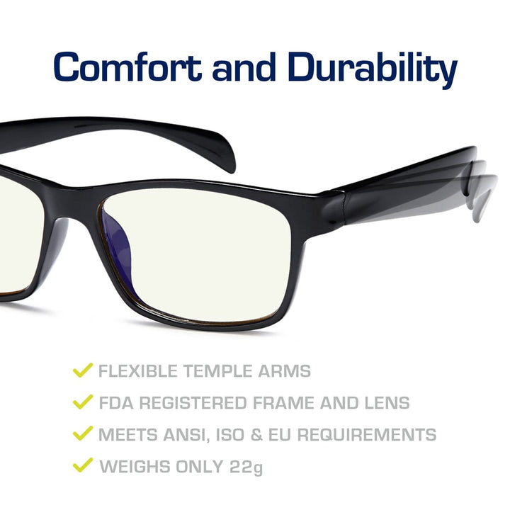 Non-Polarized UV Glare Protection Amber Tinted Reading Glasses (43230-11185|53)