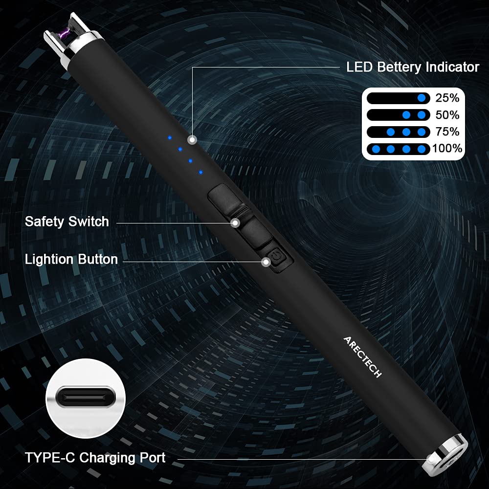 ARECTECH Lighter Rechargeable Lighter Electric Lighter 