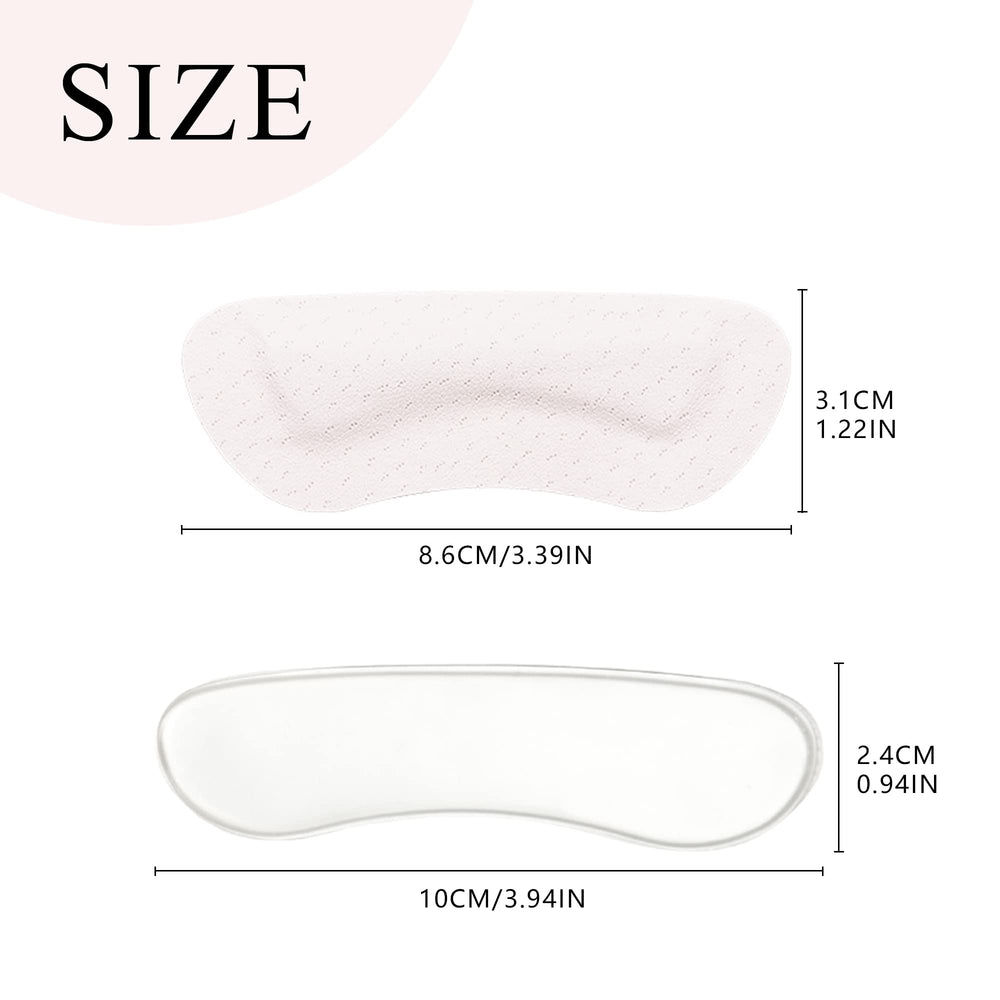 SooGree 8 Pairs Heel Cushion Inserts,Heel Blister for W