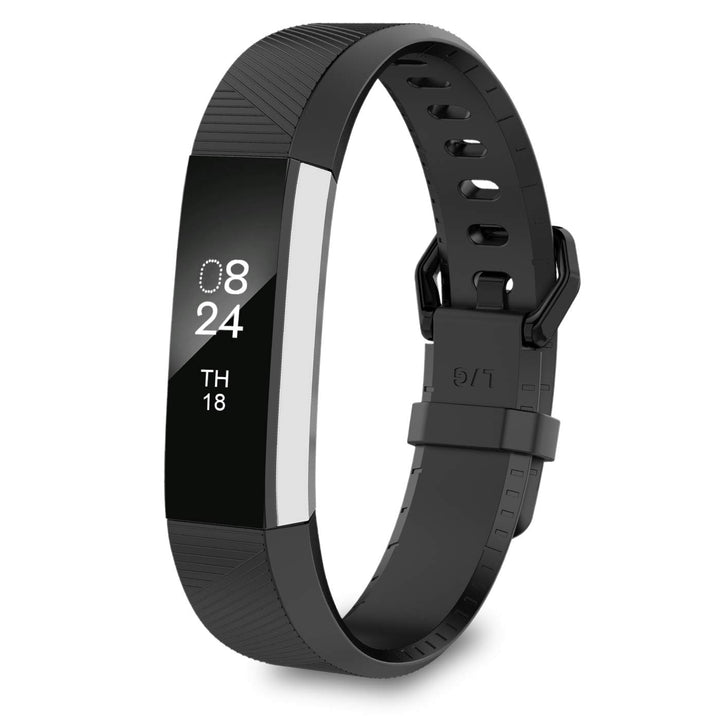 Fitbit Alta Bands, Classic Accessory Band Fit Bit Alta and Alta HR Wristband Watch Buckle Replacement Strap for Original Fitbit Alta/Fitbit Alta HR Fitness Tracker, Black Small(John1-12)