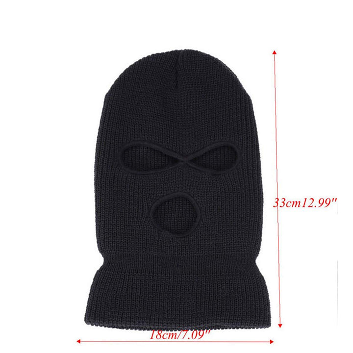 Balaclava Face Mask 3-Hole for Cold Weather, Winter Ski Mask for Men and Women Thermal Cycling Mask MK3 V-999