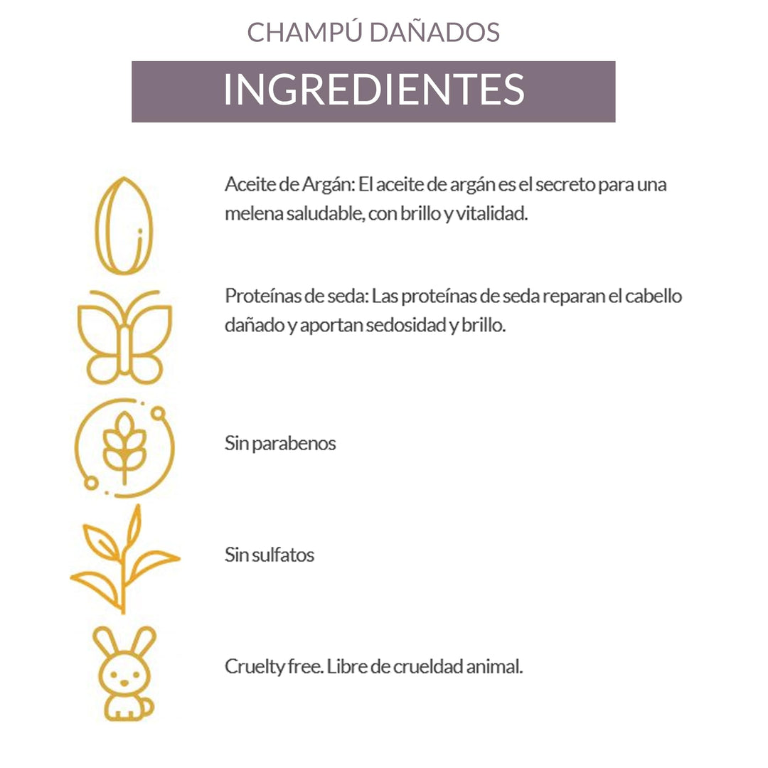 Alea Alea Damaged Hair Shampoo with Argan Oil 18.3oz / 500ml