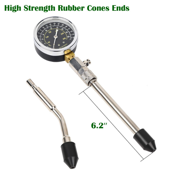 8pcs Petrol Engine Cylinder Compression Tester Kit Automotive Tool Gauge