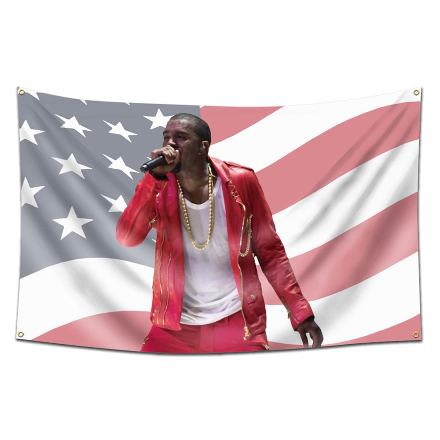 Kanye Flag 3x5Feet West Wall Tapestry Funny Room Wall Tapestry for Room College Dorm Decor
