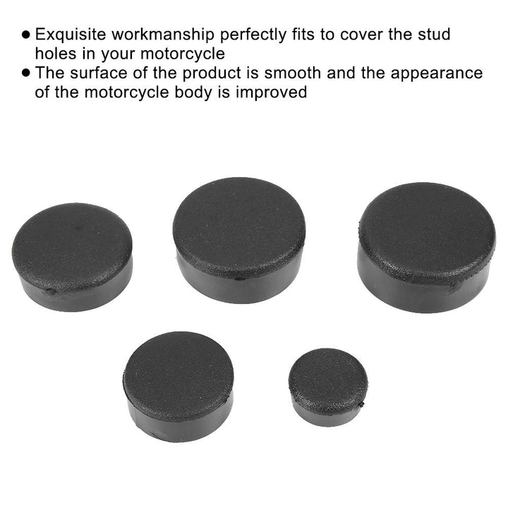 5PCS Universal Motorcycle Frame Hole Cover Decorative Plug Kit Decor for Suzuki Hayabusa 1300 GSX1300R 99-15