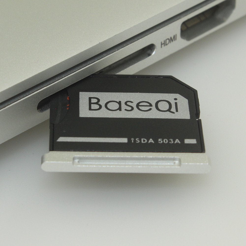 BASEQI Aluminum microSD Adapter for MacBook Pro 15 Reti