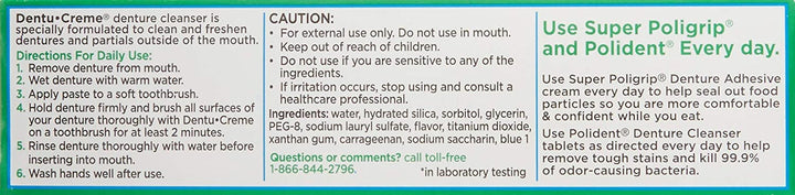 Polident Dentu Creme Denture Toothpaste, 3.9 oz