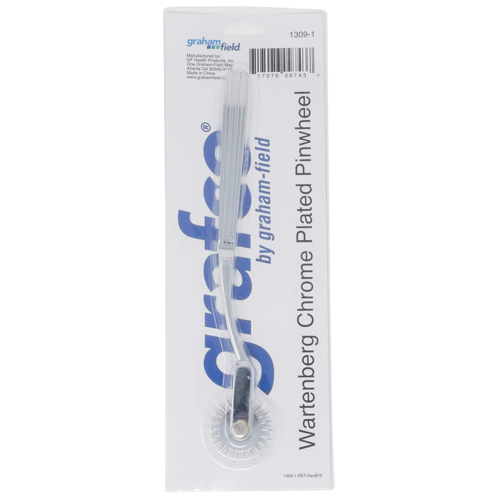 1309-1 Grafco Wartenberg Pinwheel, Chrome-Plated, 7 Handle
