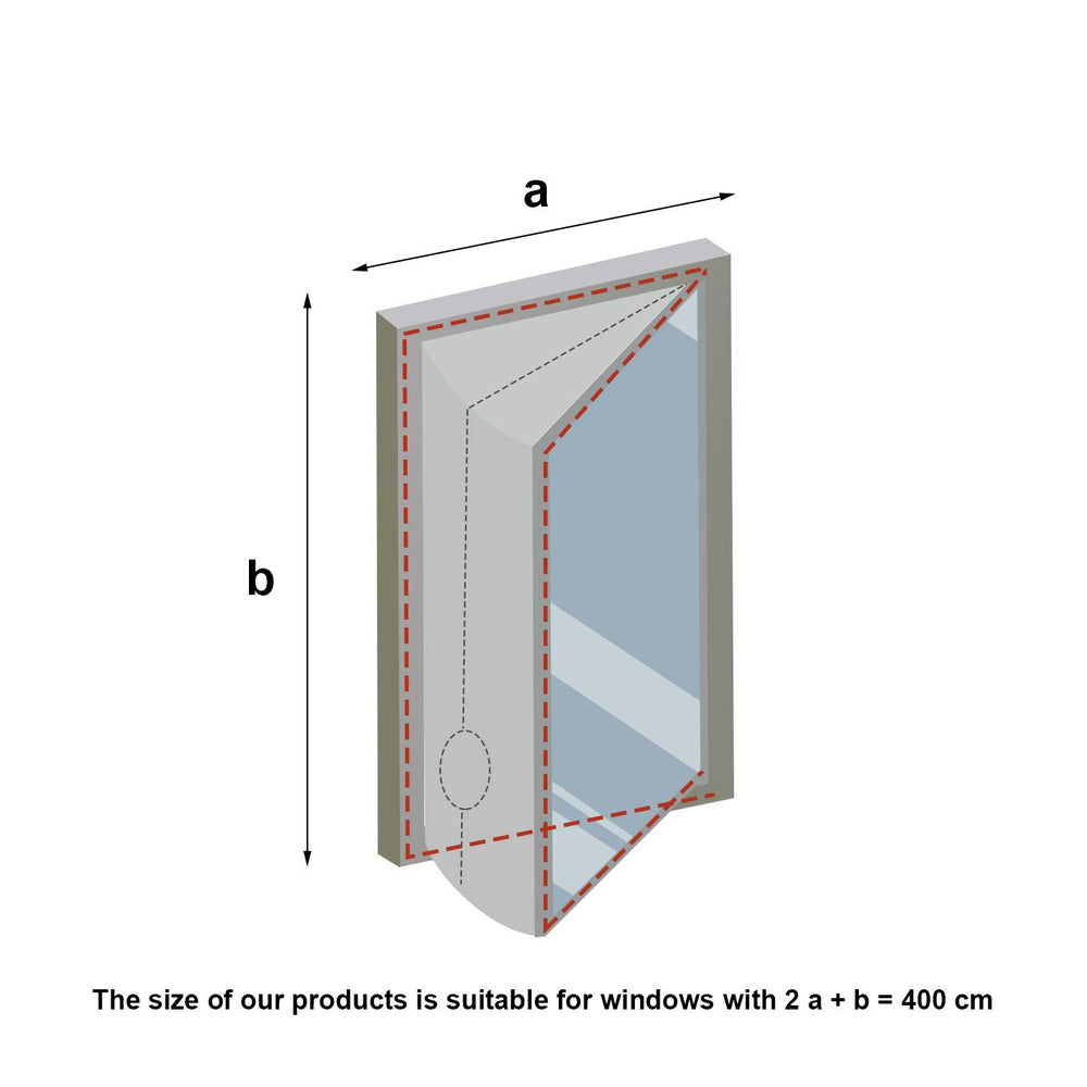 158 Window Seal Kit for Portable Air-Conditioner with Zip and Adhesive Fastener White Airlock Sliding Window Seal Cloth for Mobile AC (158in / 400cm)