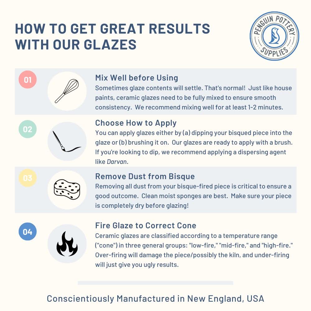 - Specialty Series - Floating Blue - Mid Fire Glaze, High Fire Glaze, Cone 5-6 for Mid Fire Clay, High Fire Clay - Ceramic Glaze Pottery (1 Pint | 16 oz | 473 ml)