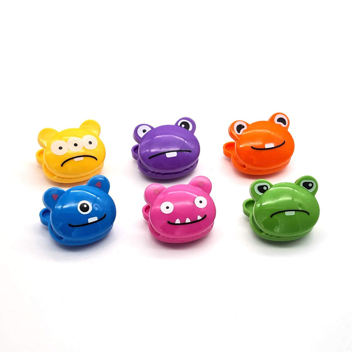 Kikkerland Monsters Bag Clips, Set of 6