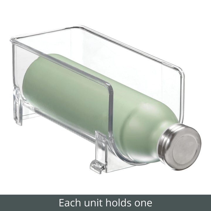mDesign Plastic Free-Standing Water Bottle Holder Stora