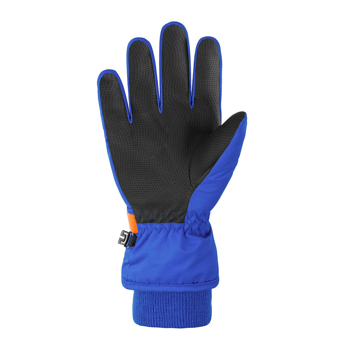 Kids Waterproof Winter Gloves Warm Snow Gloves Boys Girls Ski Gloves Toddler Mittens Windproof Royal Blue Dinosaur S