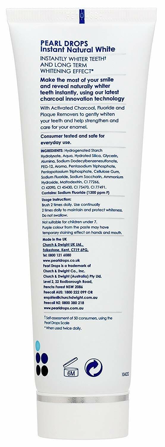 Pearl Drops Instant Natural White Toothpaste