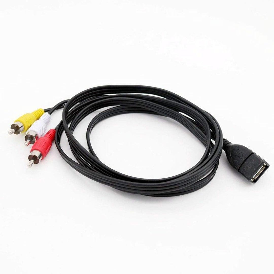ANRANK UR20315AK 5FT/1.5M USB A Female to 3 RCA AV Audi