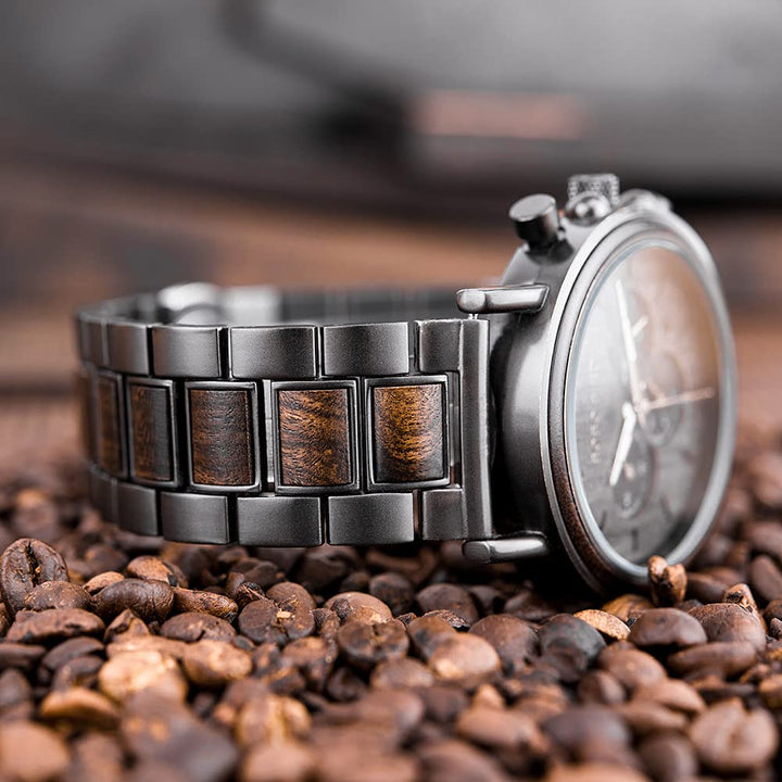 Engraved Wooden Watch for Boyfriend My Man Fiancé Husband Customized Personalized Wood Watches for Men Birthday Anniversary Personalized Watch (C-My Handsome Man)