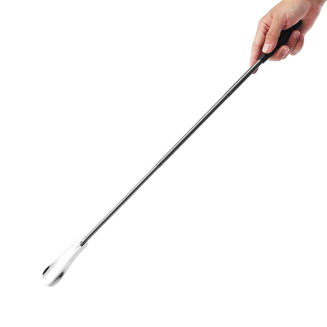 Stainless Steel Non Slip Handle Rustproof Durable for Elders Spoon Practical Shoe Horn Pull Accessories Lifter Adjustable Length 10 to 29