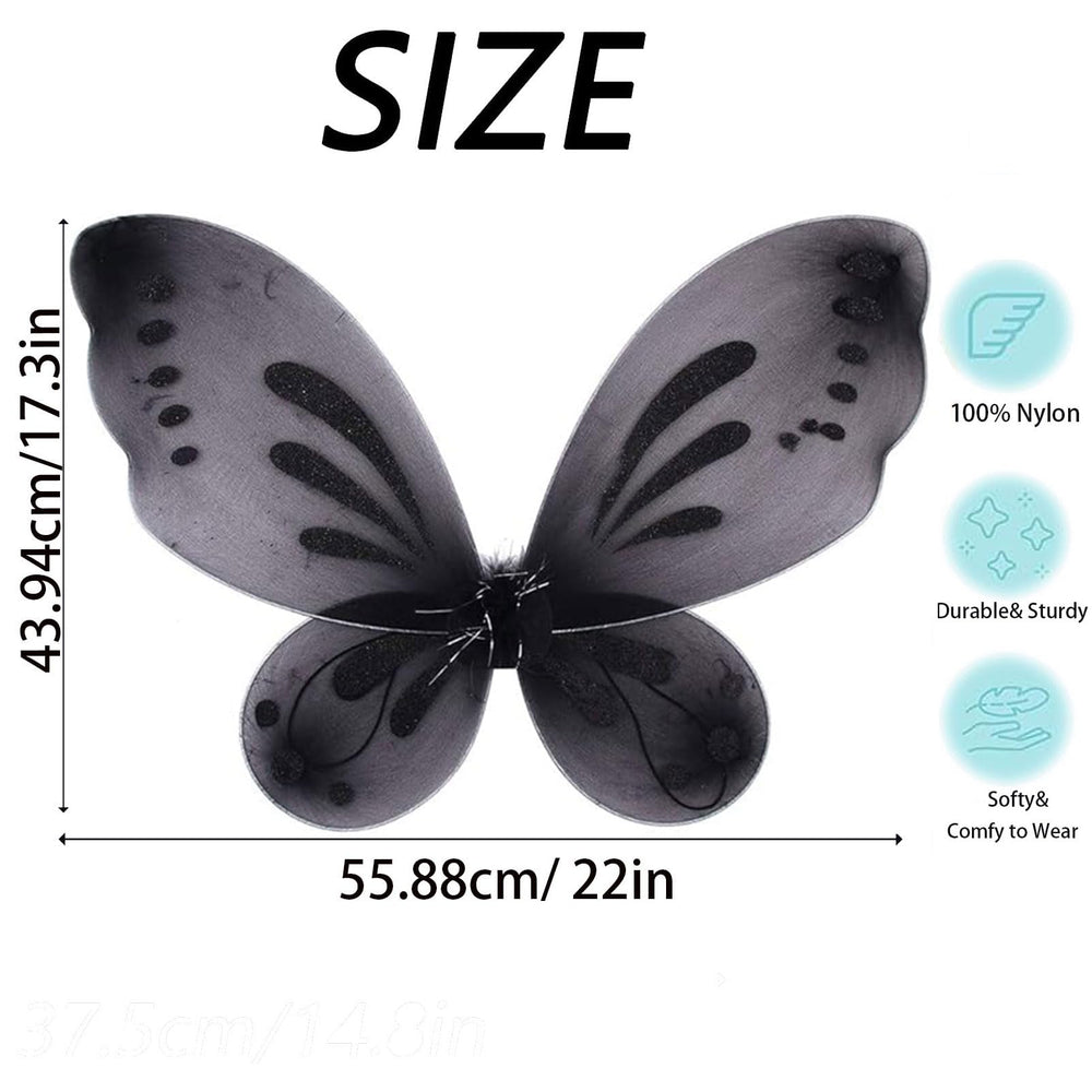 Fairy Wings for Adults,Butterfly Wings for Girls,Angel Wings,Fairy Costume for Women Birthday Halloween Dress Up Party Favor
