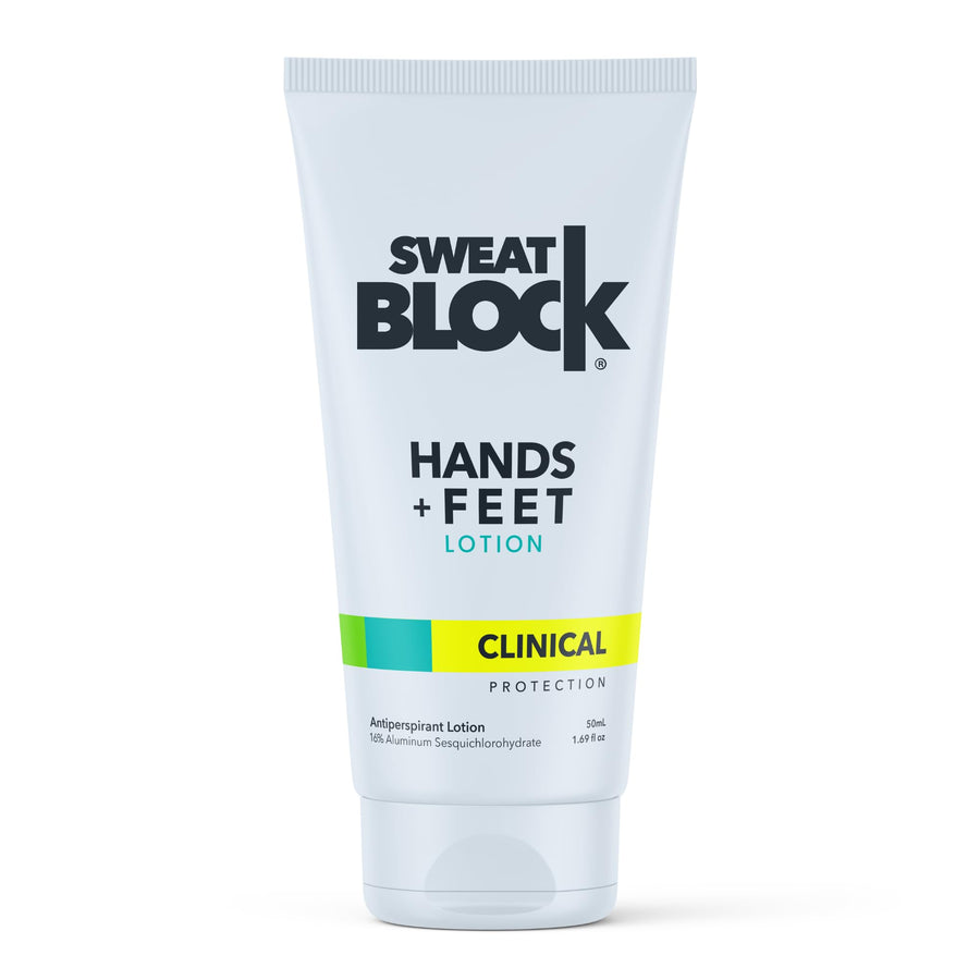 Antiperspirant Lotion for Hands & Feet - CLINICAL STRENGTH for Men & Women - Hyperhidrosis Aid to Stop Excessive Sweating - Reduces Foot Odor - Moisturizing w/ Aloe - Travel Size 1.69 fl oz