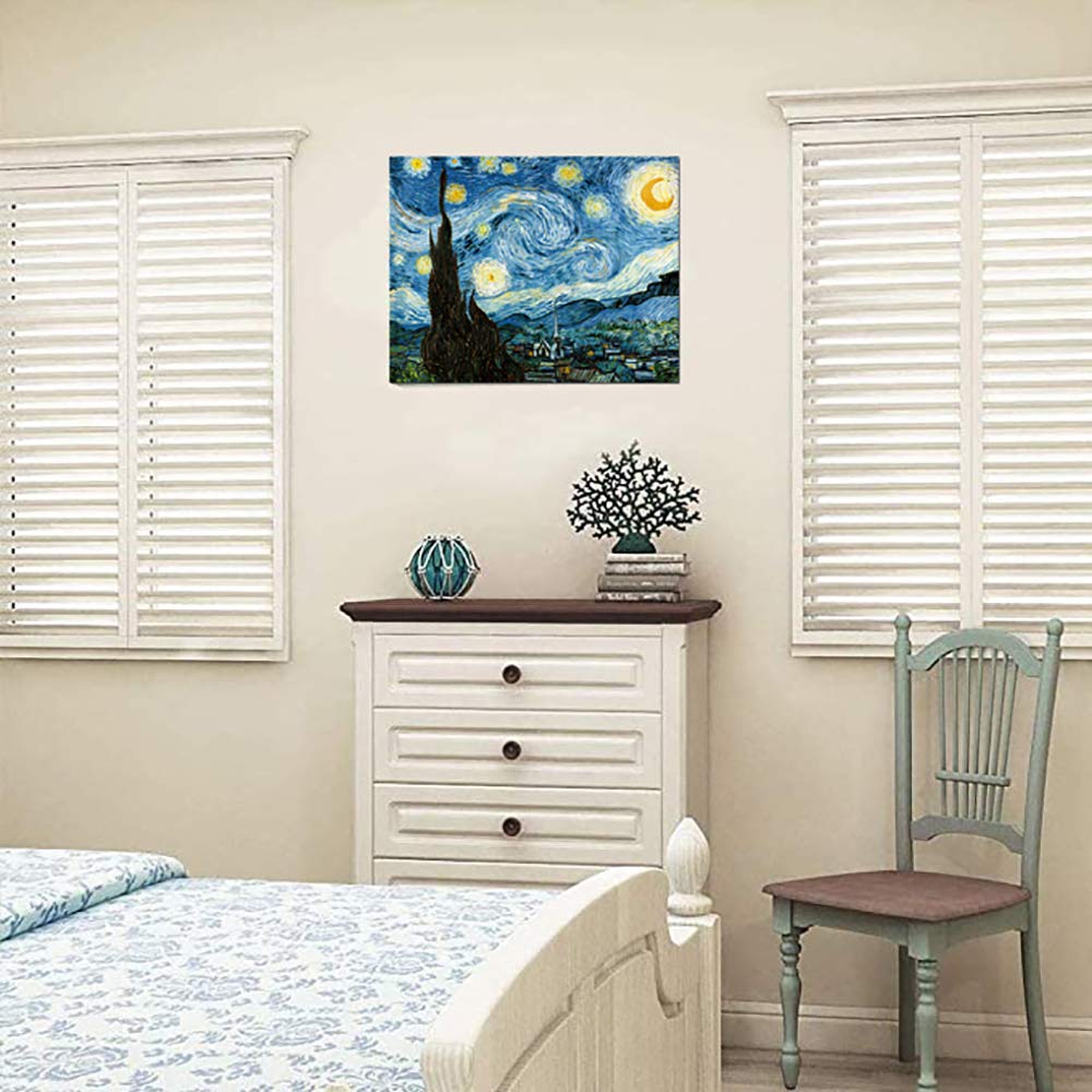 Vincent Van Gogh Starry Night Poster Wall Decor Print P