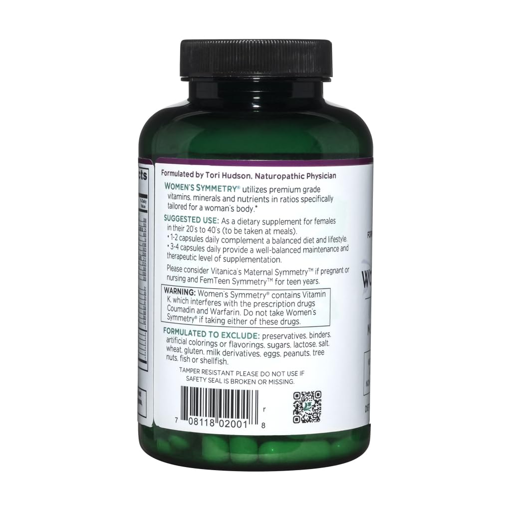 Vitanica, Women&#39;s Symmetry, High Potency Daily 